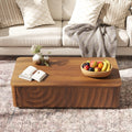 Walnut Brown Rectangle Coffee Table