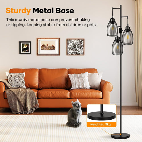 Black LED Floor Lamp