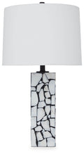 Macaria - Marble Table Lamp - White / Black-0