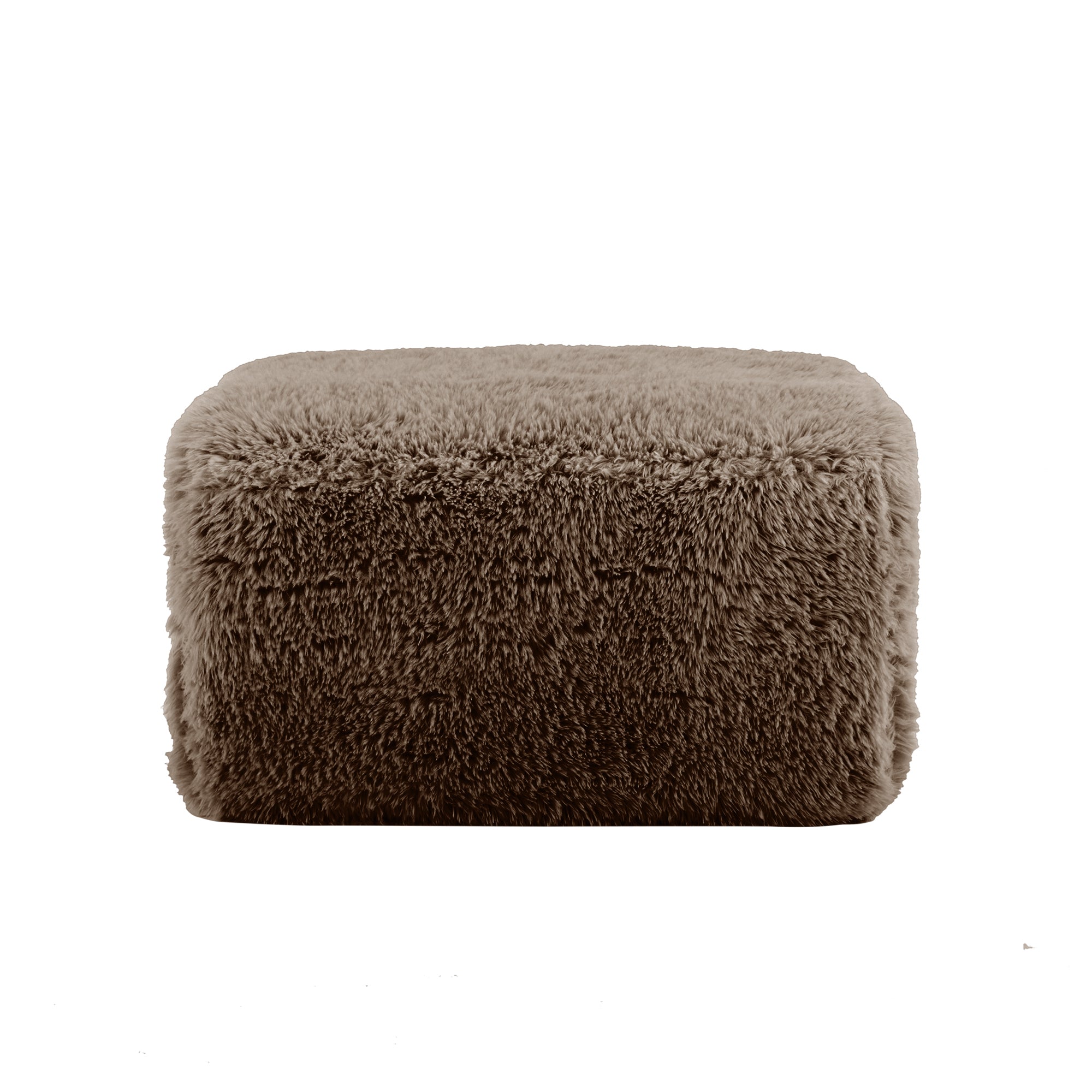 Aviana Ottoman Plush Fabric - Chocolate