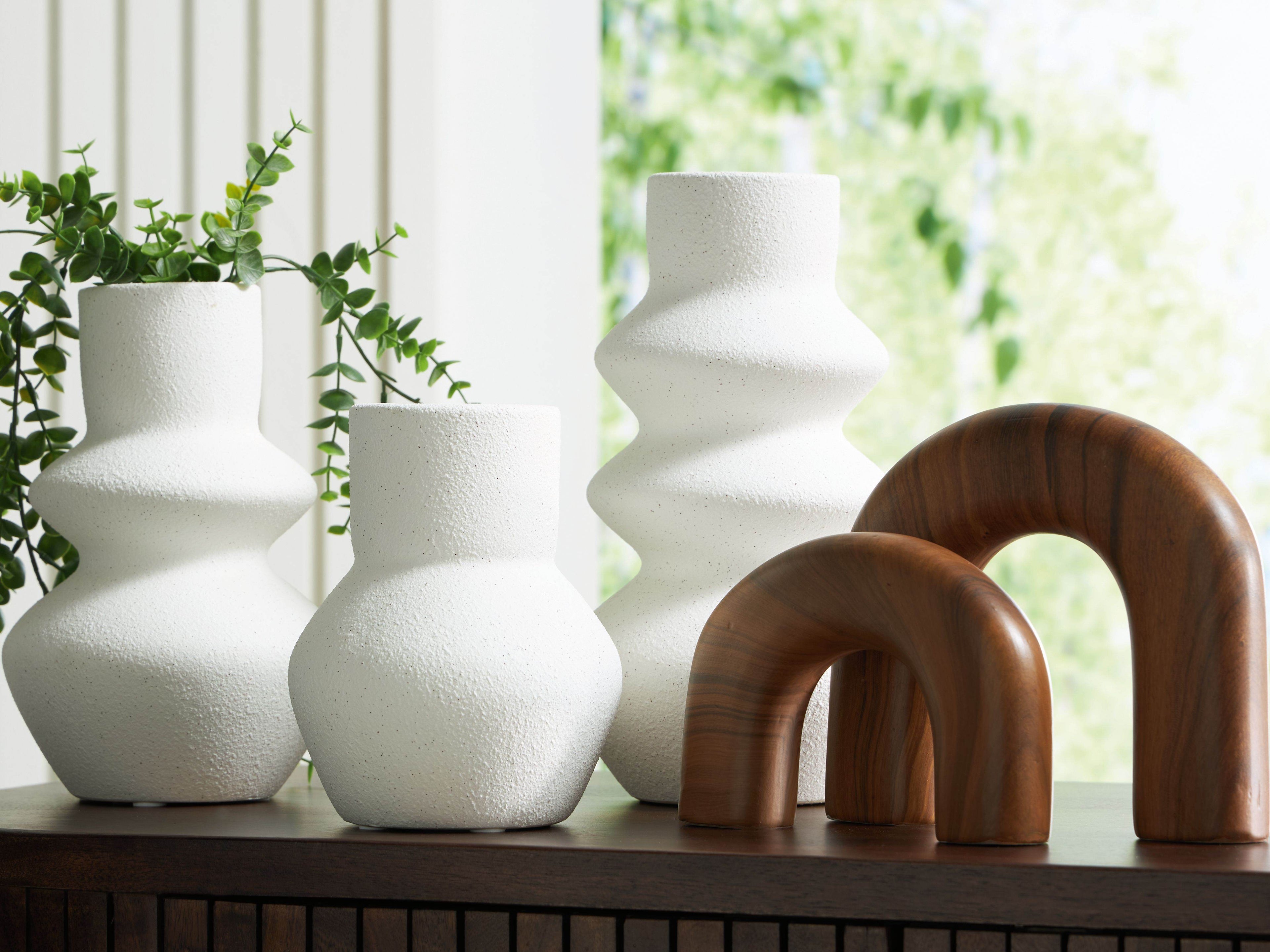 Carterworth - Accessory Set (Set of 5) - White / Brown-1