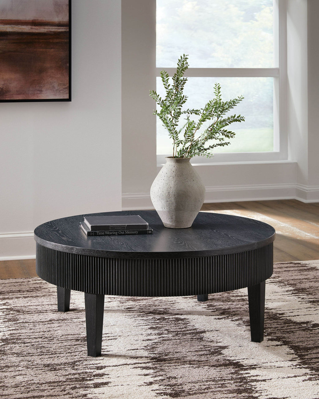 Marstream - Round Cocktail Table - Black-2