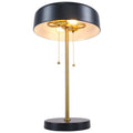 Obni Black Metal Side Table Lamp