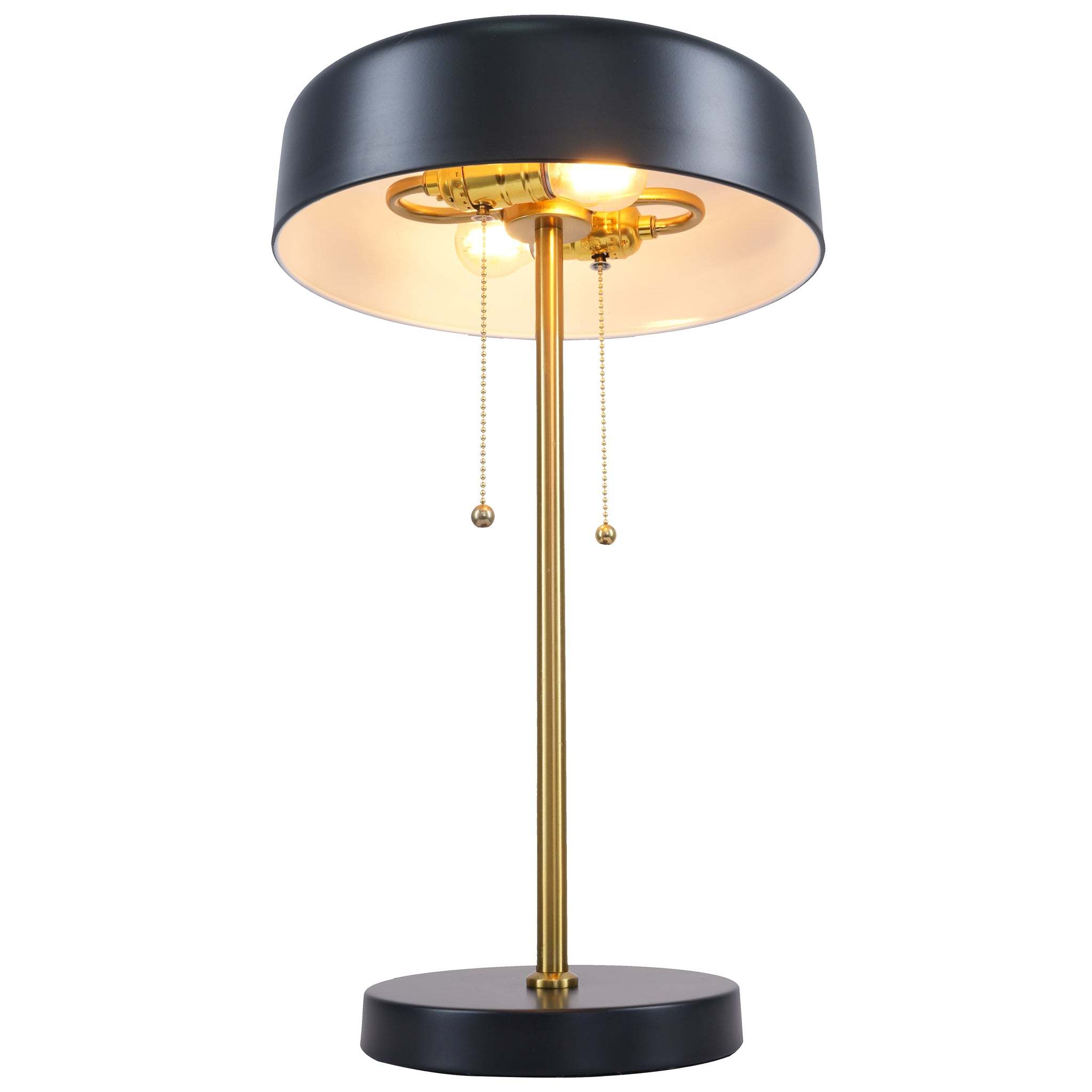 Obni Black Metal Side Table Lamp