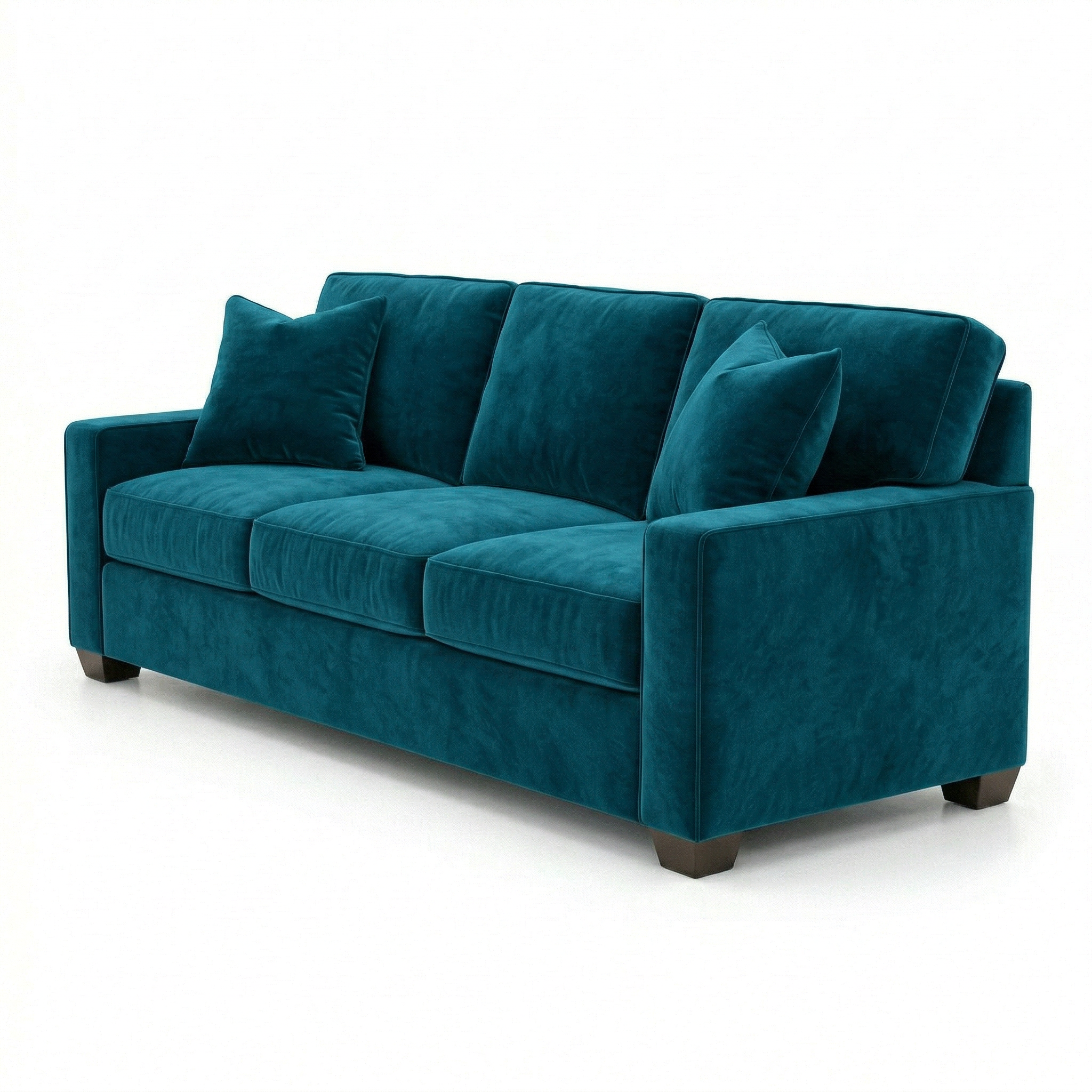 Clifford Sofa 2 Arm – Made in USA, 5-Day Shipping, Custom Fabric Options, Classic 2-Arm Sofa Wholesale Sofa Furniture - Hepburn Teal - Fabric