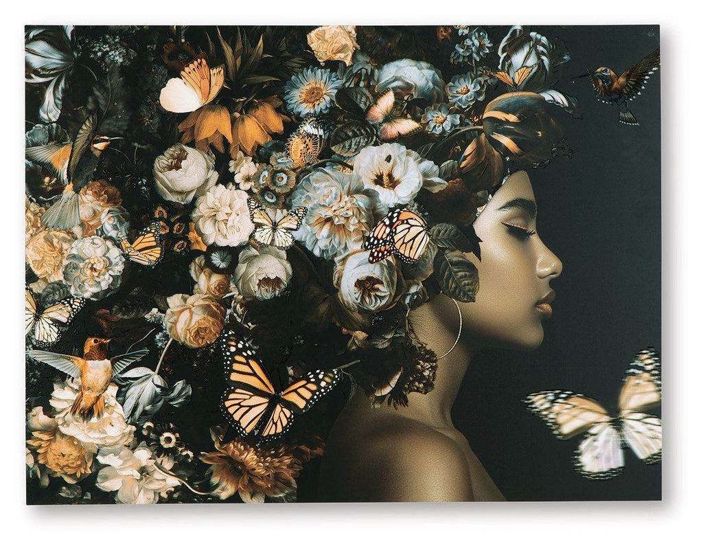Valfer - Wall Art - Orange / Black / White-0