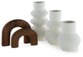 Carterworth - Accessory Set (Set of 5) - White / Brown-0