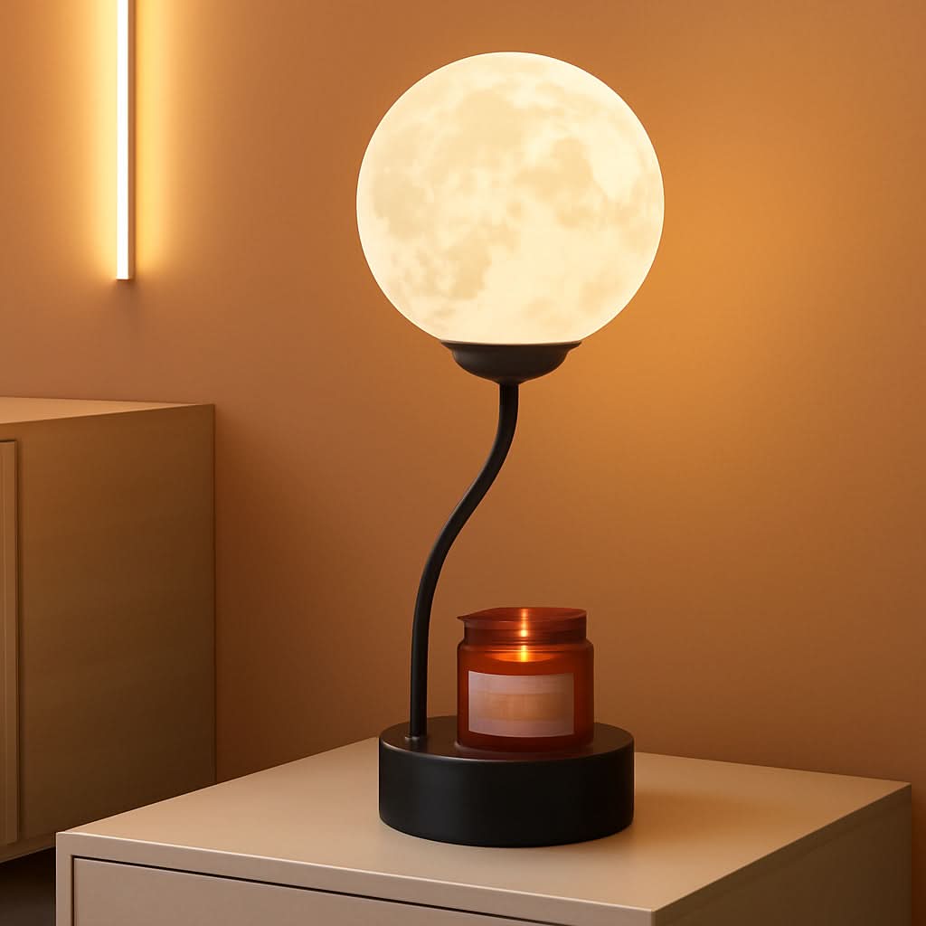 Energy Efficient Candle Warmer Lamp 7 Colors Moonlight