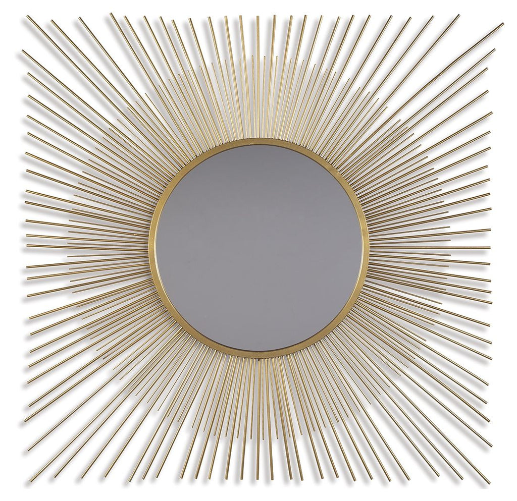Elspeth - Accent Mirror - Gold Finish-0