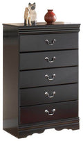 Huey Vineyard - Five Drawer Chest - Black-0