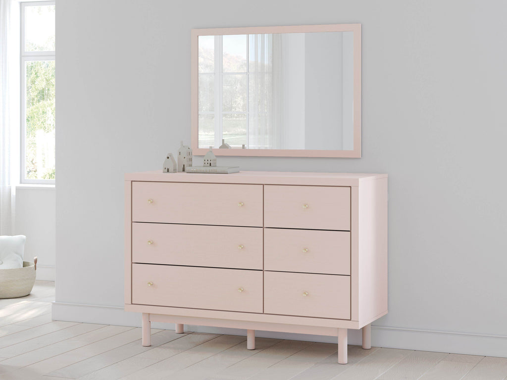 Wistenpine - Dresser And Mirror - Blush-2