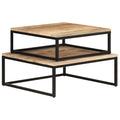 NNEVL Nesting Coffee Tables 2 pcs Solid Mango Wood