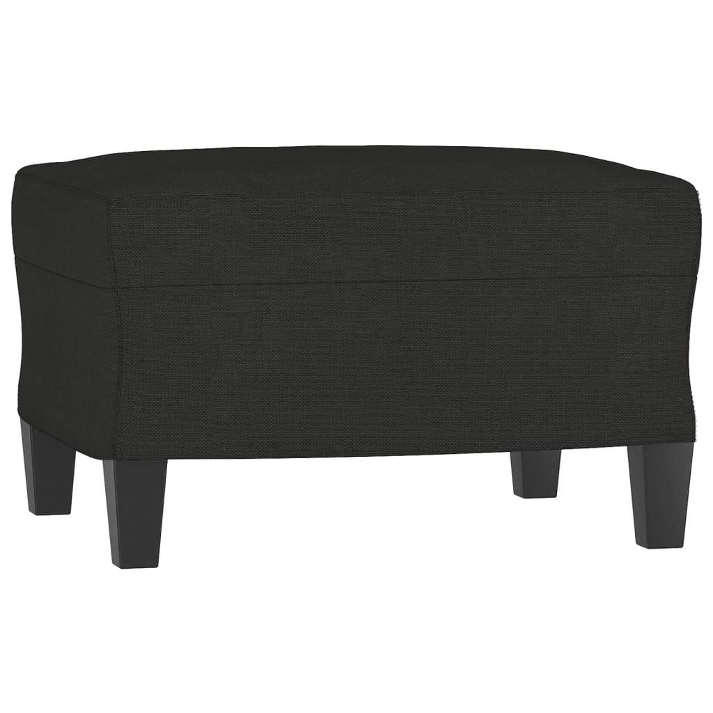 NNEVL 3 Piece Sofa Set with Cushions Black Fabric-4