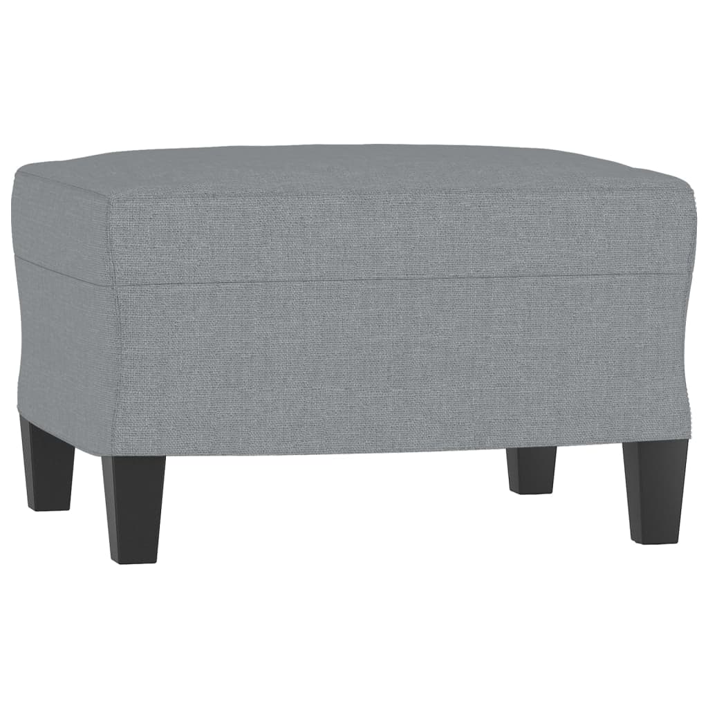 NNEVL 3 Piece Sofa Set with Cushions Light Grey Fabric-4