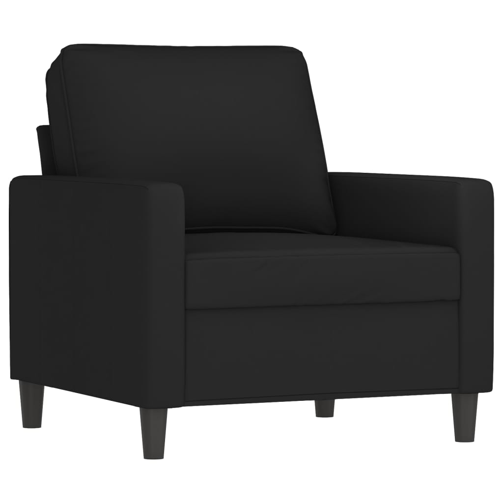 NNEVL 4 Piece Sofa Set Black Velvet-2