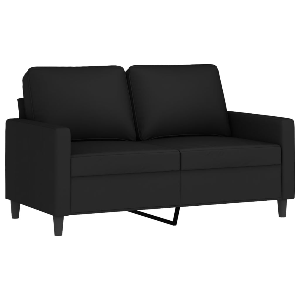 NNEVL 4 Piece Sofa Set with Pillows Black Velvet-3