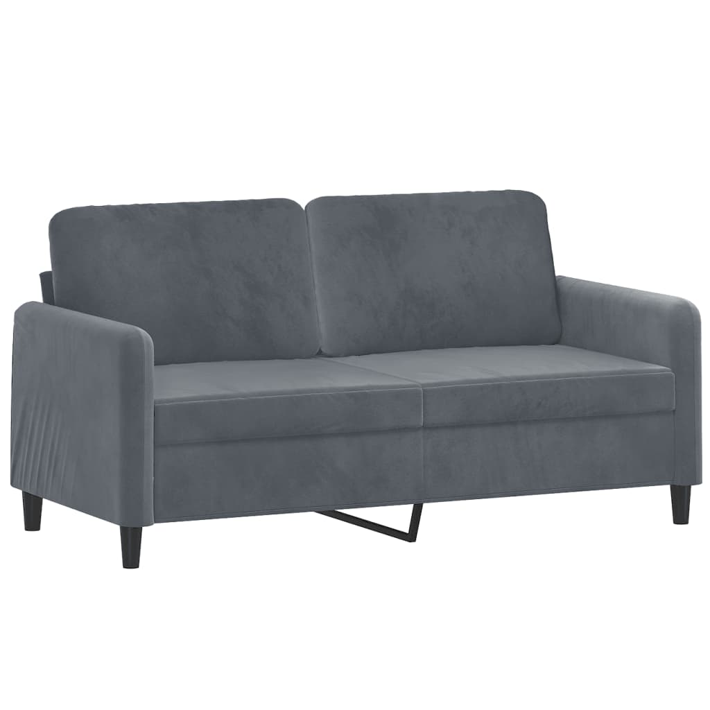 NNEVL 3 Piece Sofa Set Dark Grey Velvet-3