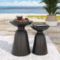 2 Metal Side Tables