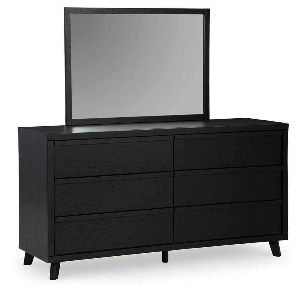 Danziar - Dresser And Mirror - Black-0