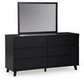 Danziar - Dresser And Mirror - Black-0