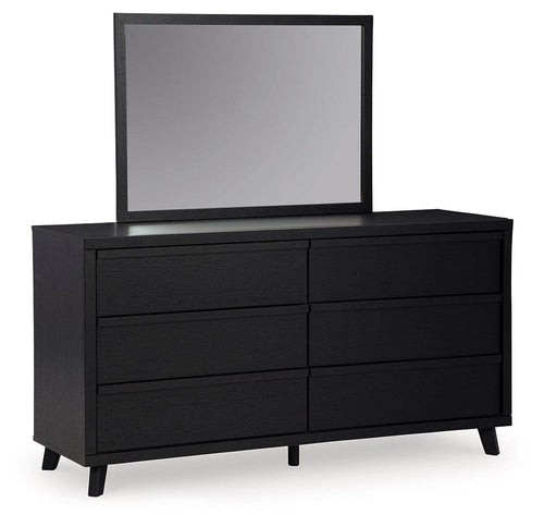 Danziar - Dresser And Mirror - Black-0