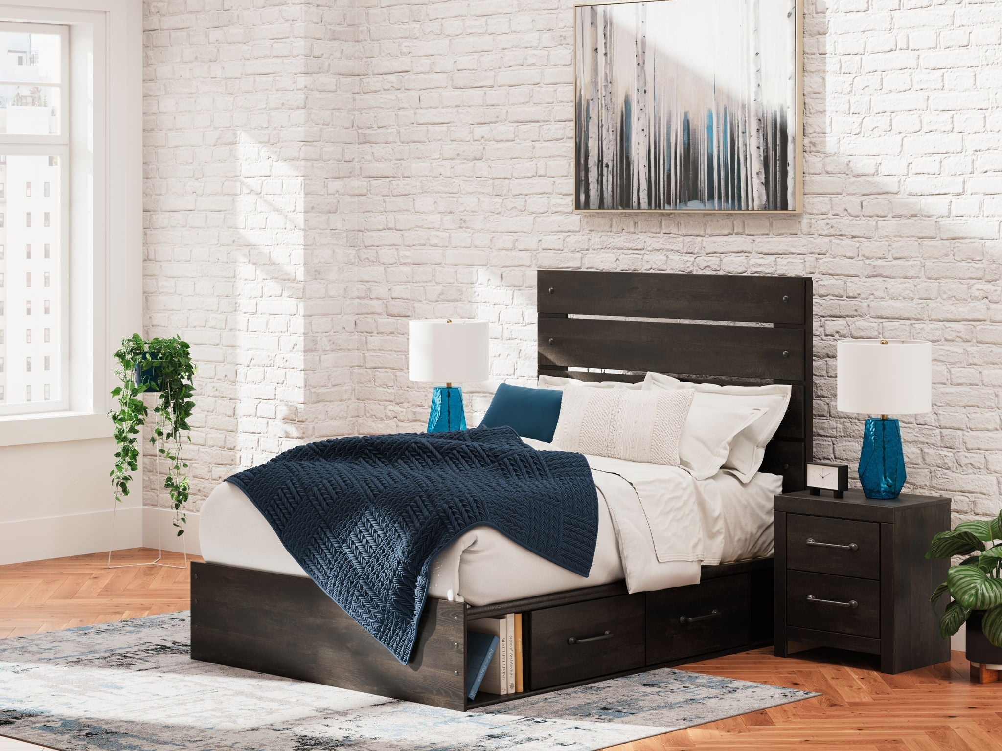 Hollivern - Panel Storage Bed-1
