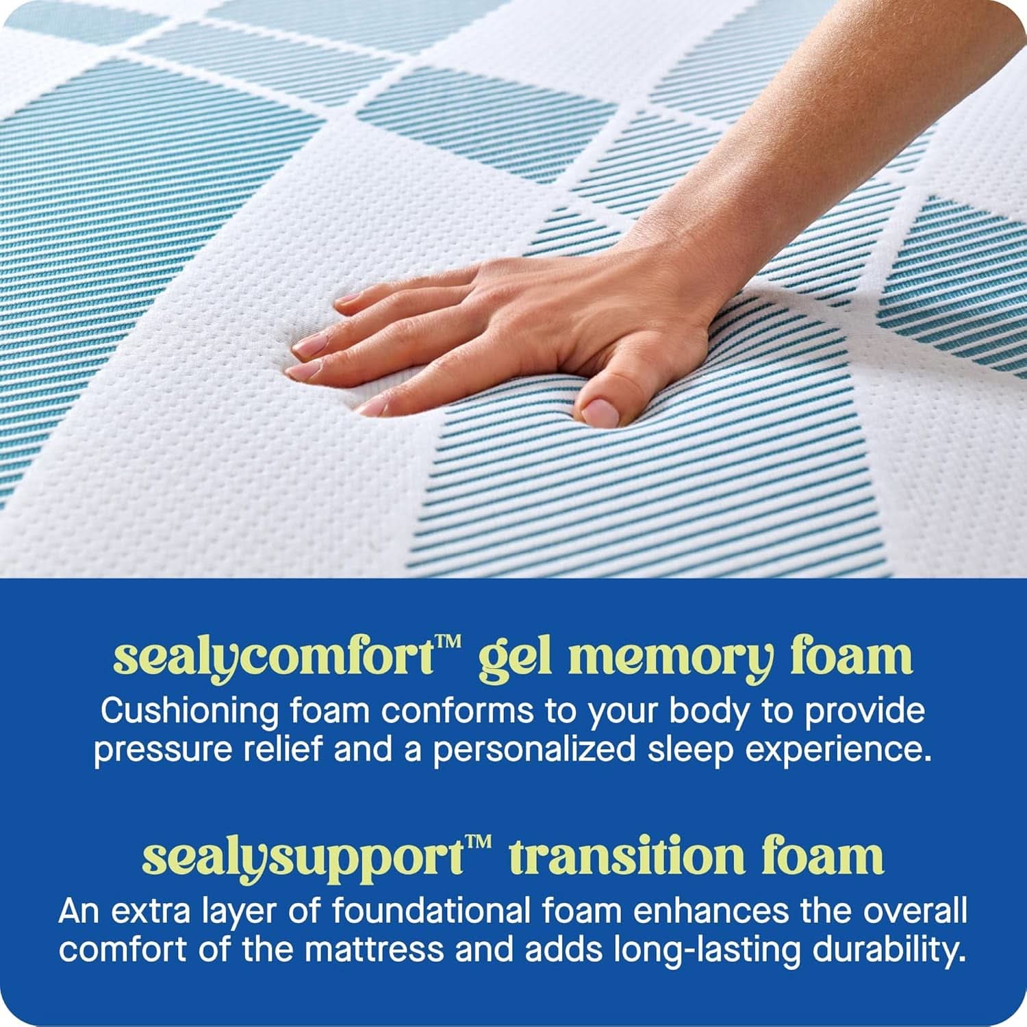Queen Dreamlife Gel Memory Foam Mattress Surface Guard-3