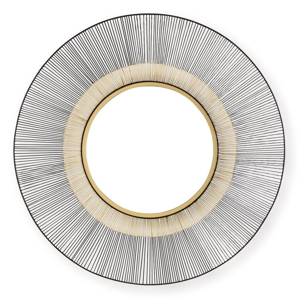 Dallmen - Accent Mirror - Black / Gold Finish-0