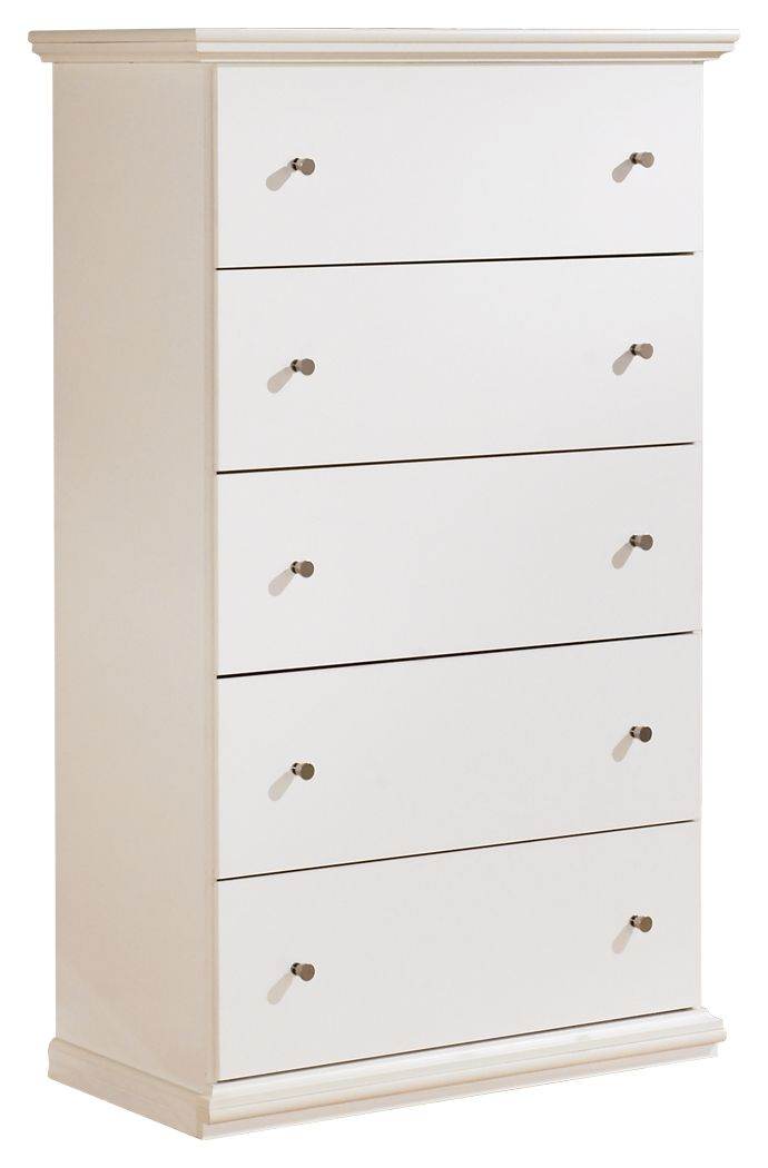 Bostwick Shoals - Five Drawer Chest - White-0