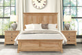 3pc Set Farmhouse Style Full Size Bed w/ Nightstands