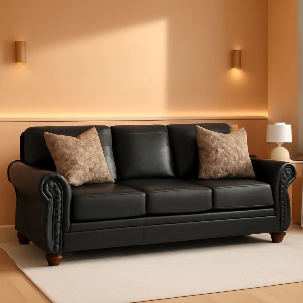 Queen Sofa Sleeper Anthracite Black Memory Foam Ultra-0