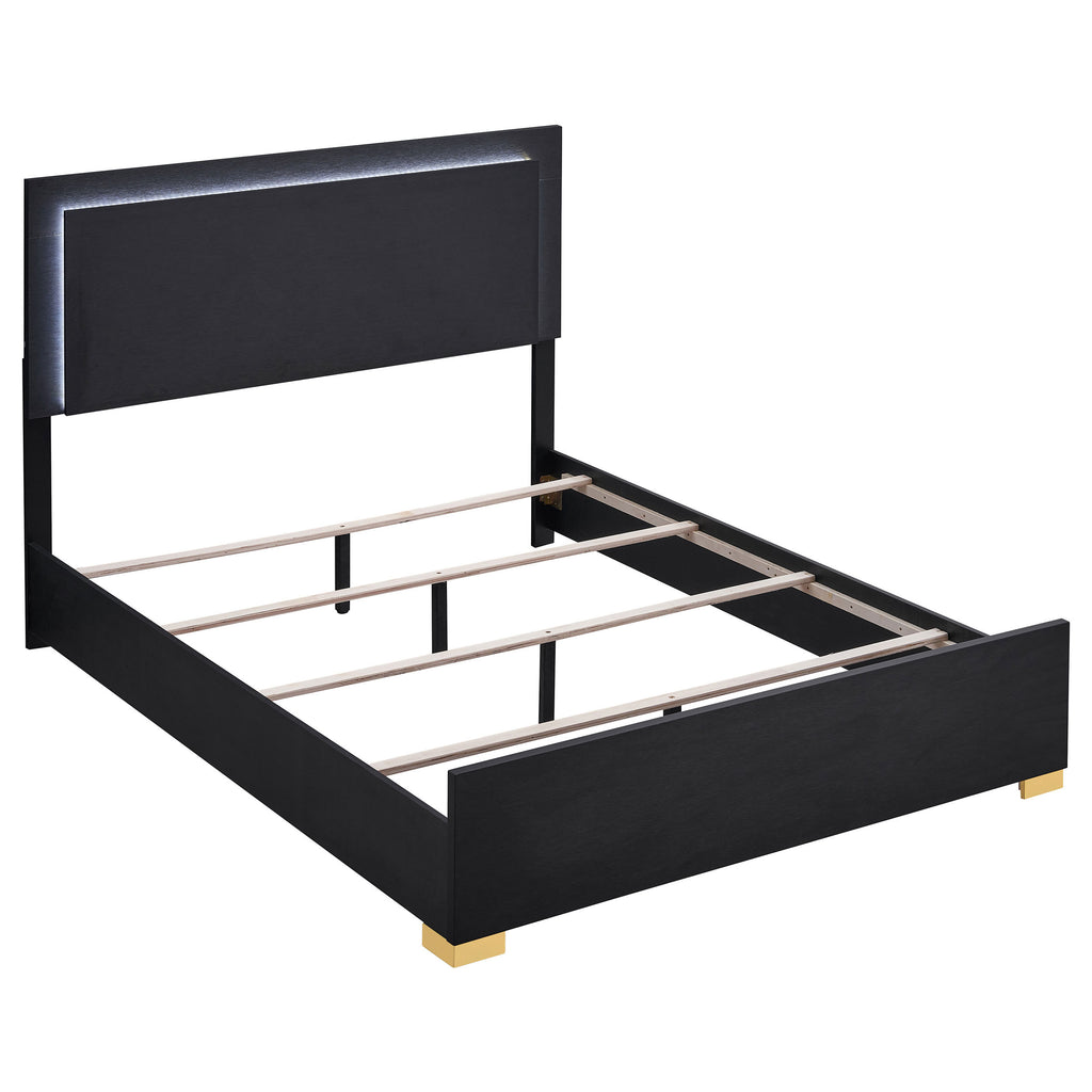 Medici Black 4-Piece LED Twin  Set