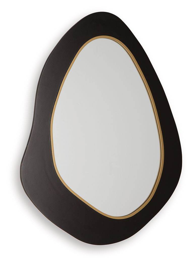 Kierlock - Accent Mirror - Black / Gold Finish-1