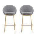 Celano Metal Upholstered Barstool