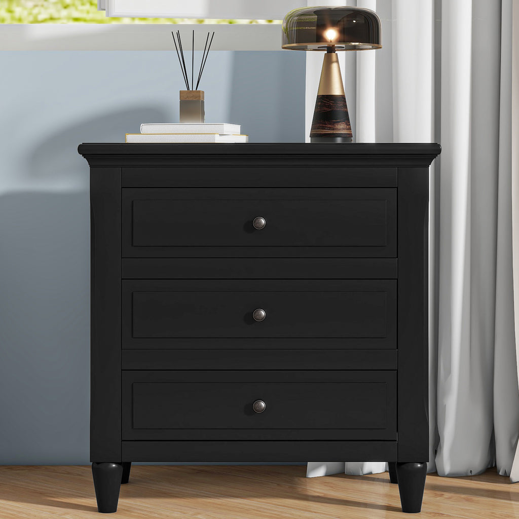 Nightstand with 3 Drawers