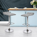 NNEDSZ Grey Fabric Bar Stool (Set of 2)