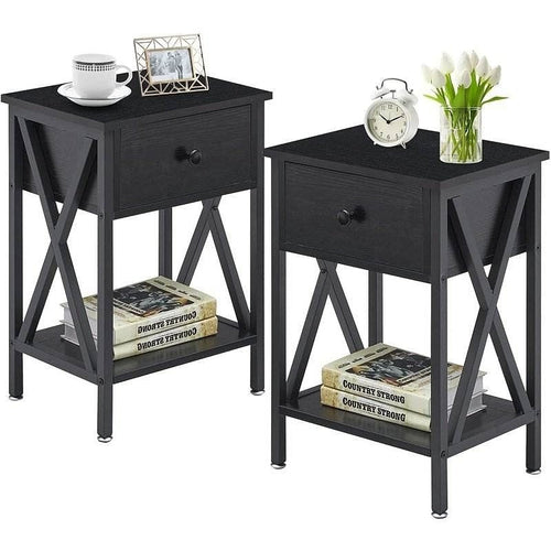 Black Nightstand (Set of 2)