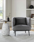Courtisols Gray Accent Chair