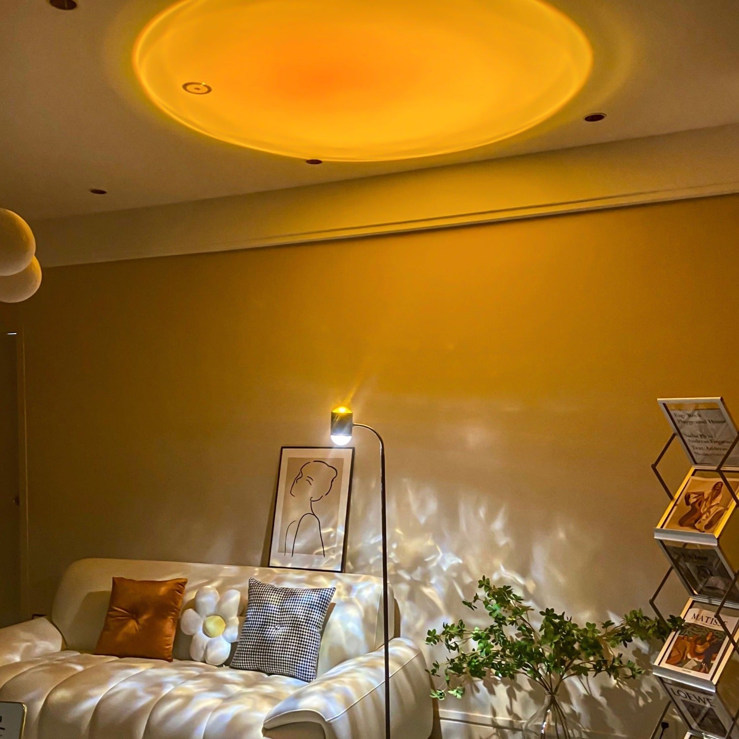 Dual Head Aurora Sunset Projector Floor Lamp