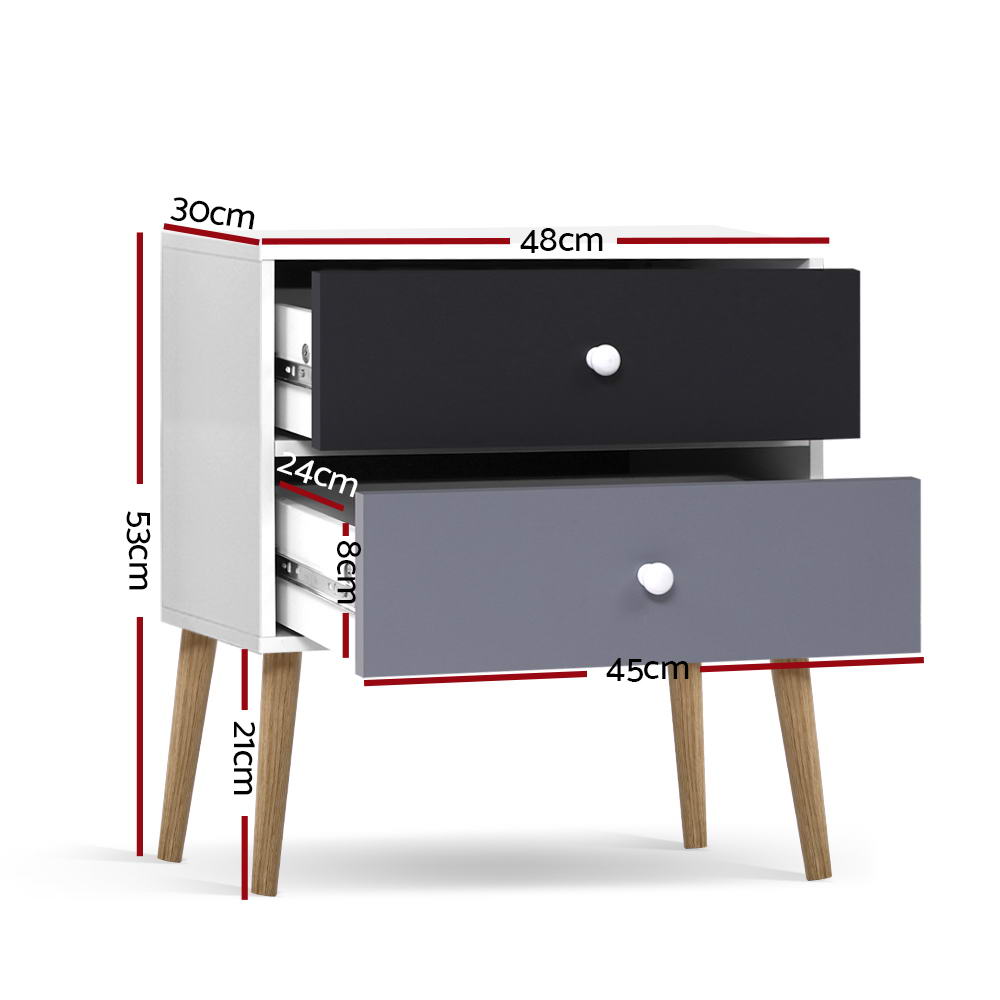 NNEDSZ Bedside Tables Drawers Side Table Nightstand Lamp Side Storage Cabinet