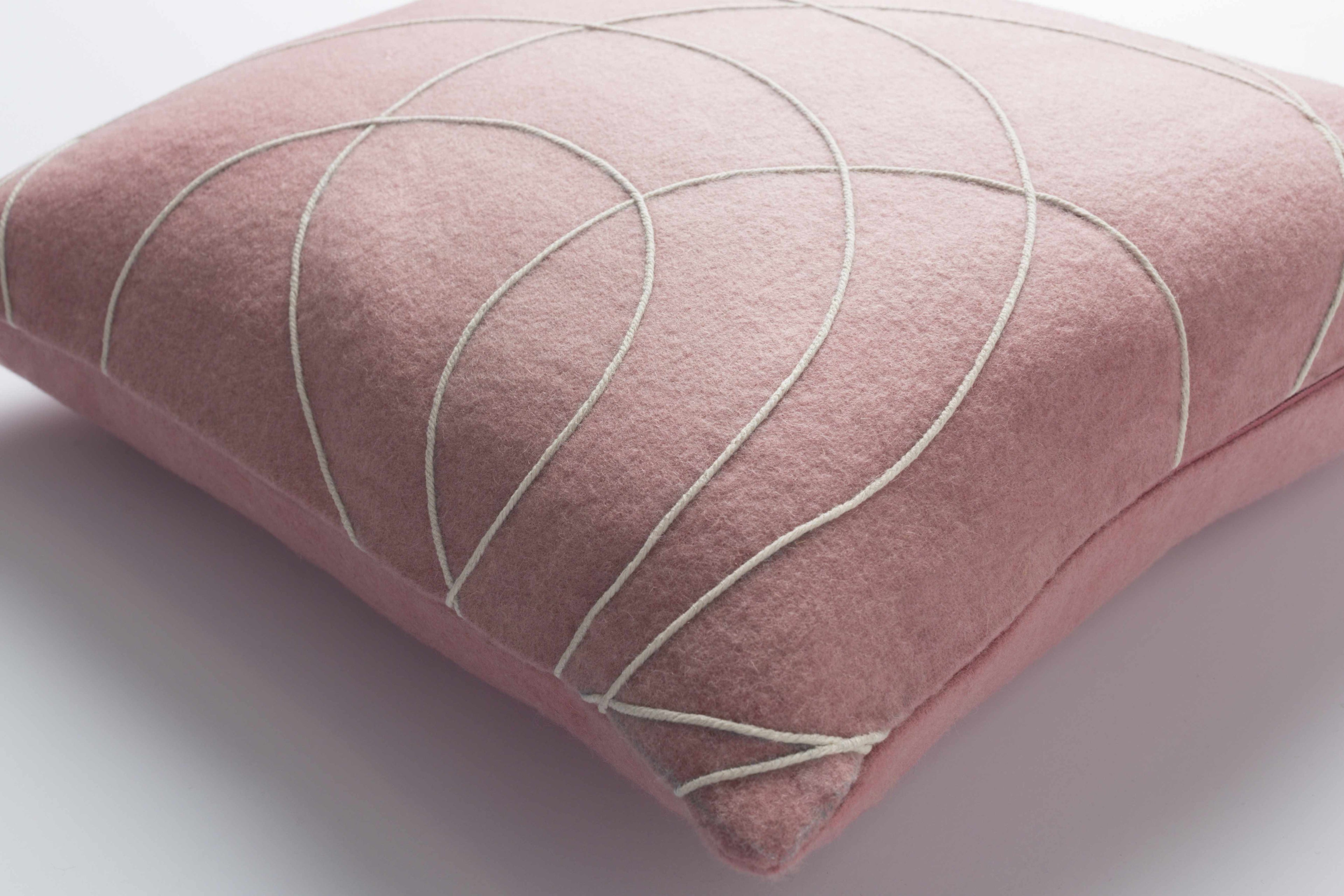 Glenorchy Blush Pink Swirl Accent Pillow - Clearance