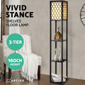 NNEDSZ Floor Lamp Storage Shelf LED Lamps Vintage Standing Reading Light Bedroom-2