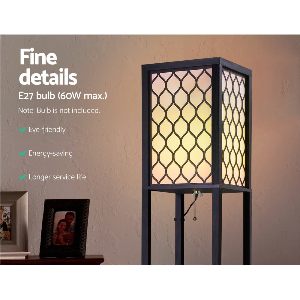 NNEDSZ Floor Lamp Storage Shelf LED Lamps Vintage Standing Reading Light Bedroom-4