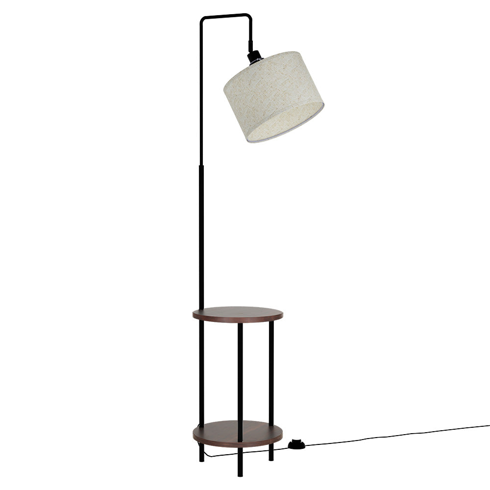 NNEDSZ Floor Lamp Shelf Modern LED Storage Shelves Stand Living Room Light-0