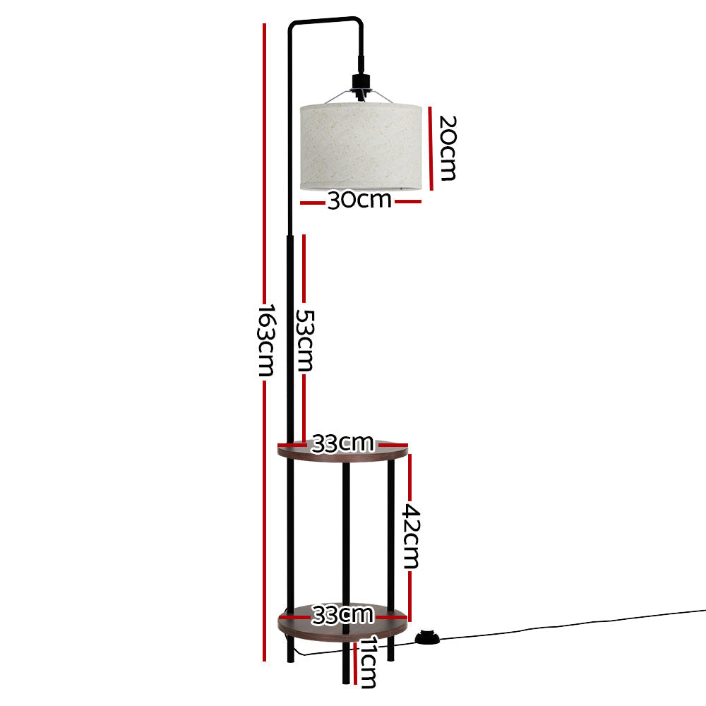 NNEDSZ Floor Lamp Shelf Modern LED Storage Shelves Stand Living Room Light-1