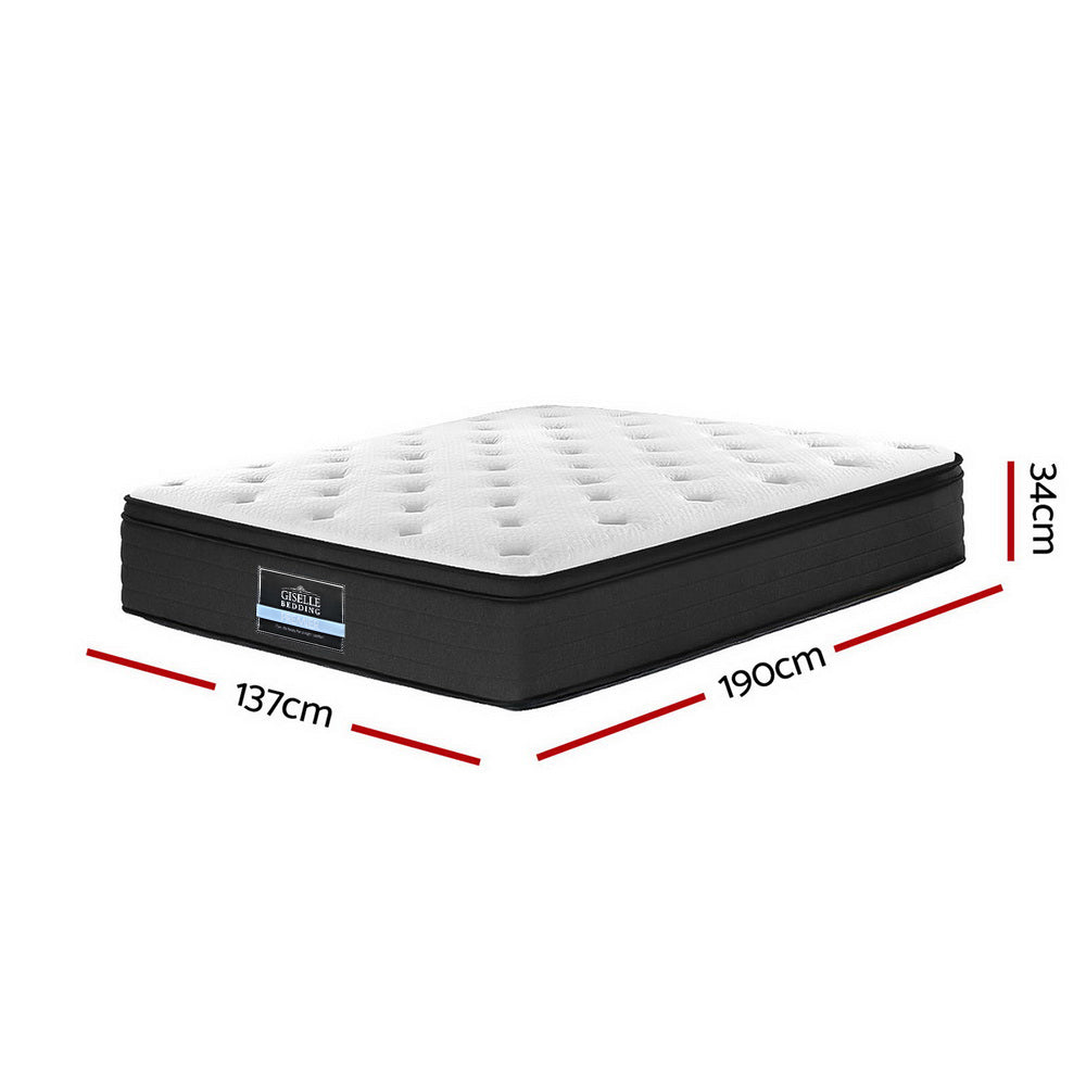 NNEDSZ Bedding Eve Euro Top Pocket Spring Mattress 34cm Thick – Double