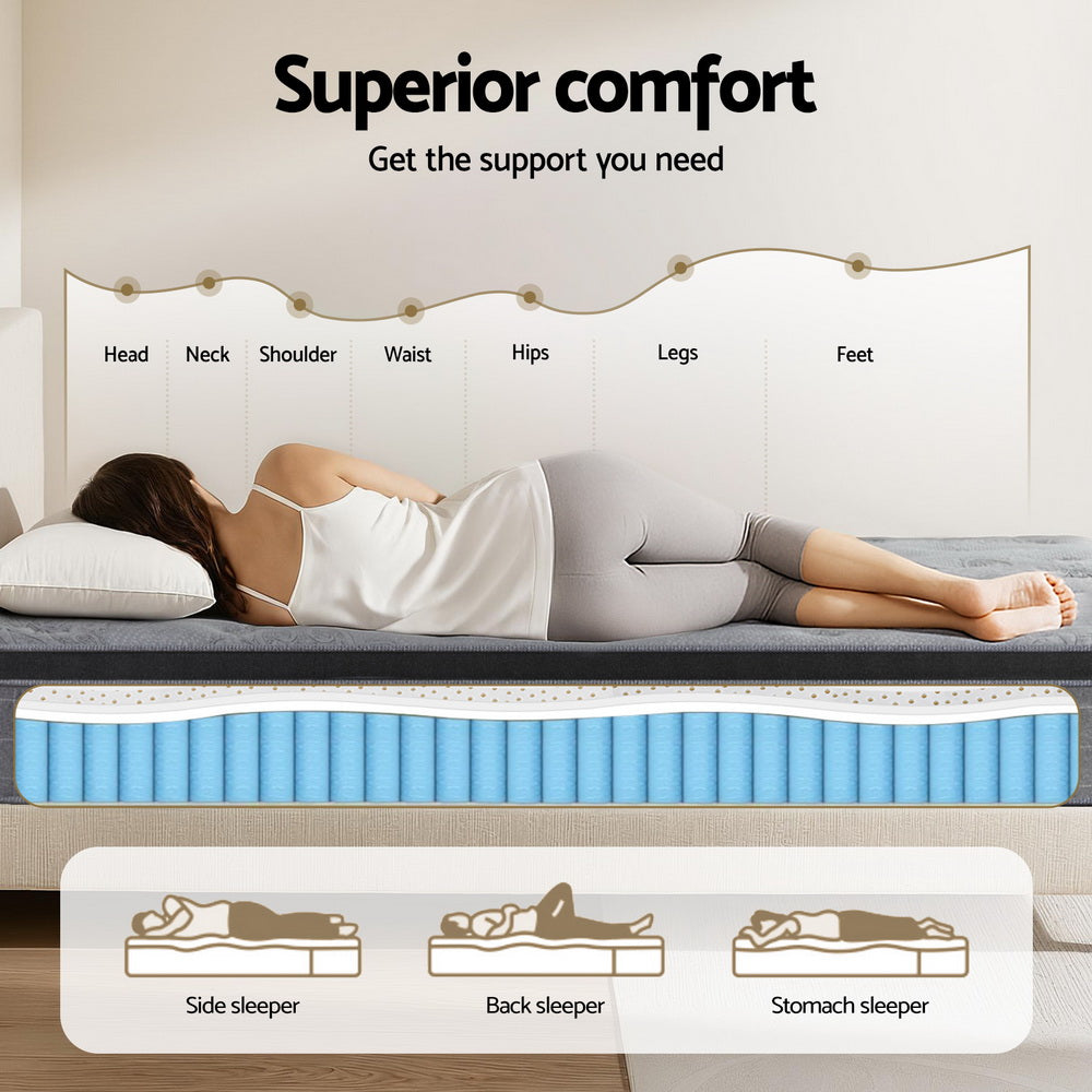 26cm Giselle Mattress Queen Latex Foam Mattresses-4