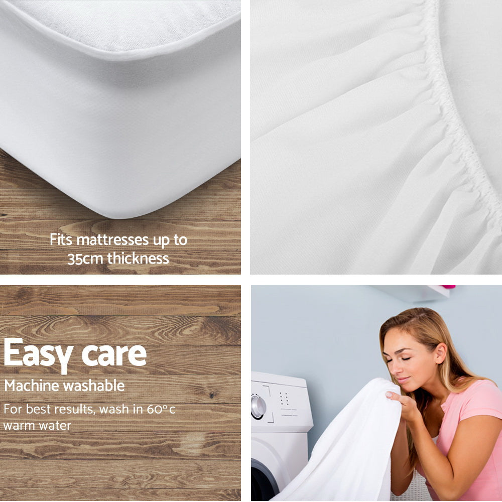 NNEDSZ  Bedding King Size Waterproof Bamboo Mattress Protector