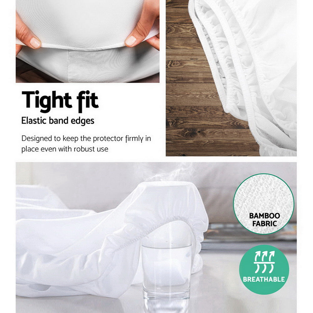 NNEDSZ  Bedding King Size Waterproof Bamboo Mattress Protector