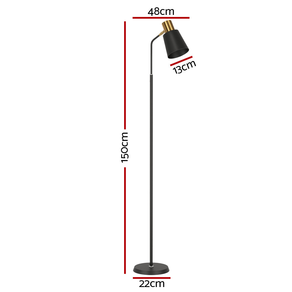 NNEDSZ Floor Lamp Modern Light Stand LED Home Room Office Reading Black-1